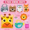 Beginner Sewing Kit for Kids 8 Pack Cute Felt DIY Crafts Arts and Crafts for Girls Animal Purse Bags Birthday Christmas Gift Idea